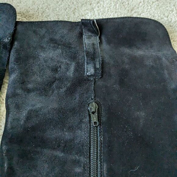 Clarks Black over the knee suede Boots. Y2K. - Picture 2 of 7